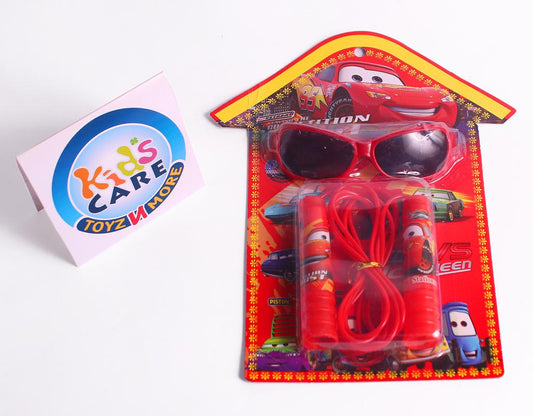 Mc Queen Cars Skipping Rope and Sun Glasses Set (8878)
