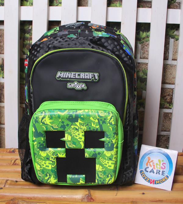 Smiggle Brand Mine Craft Themed School Bag | Grade 2 & 3 (573323)