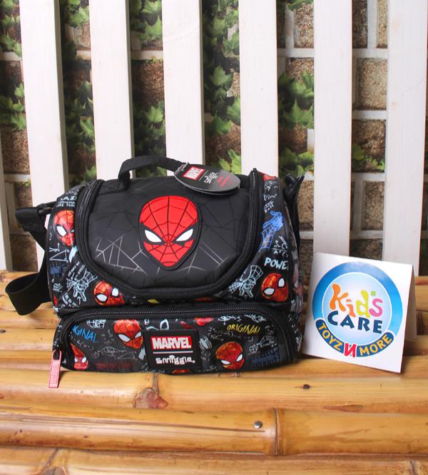 Smiggle Brand Marvel Spider Man Themed Insulated Two Compartment Lunch Bag (713891)