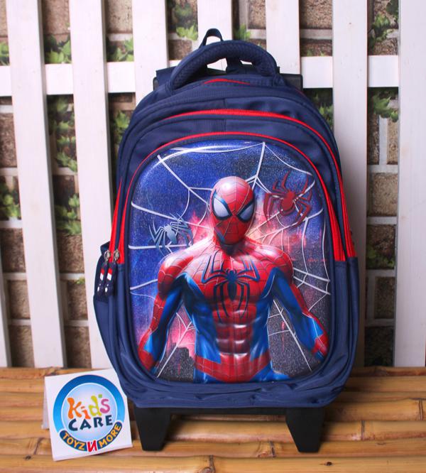 Spider Man Themed School Trolley Bag for Grade 1 & 2 (2513-15)