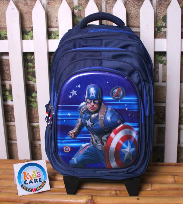 Captain America Themed School Trolley Bag for Grade 3 to 5 (2515-17)