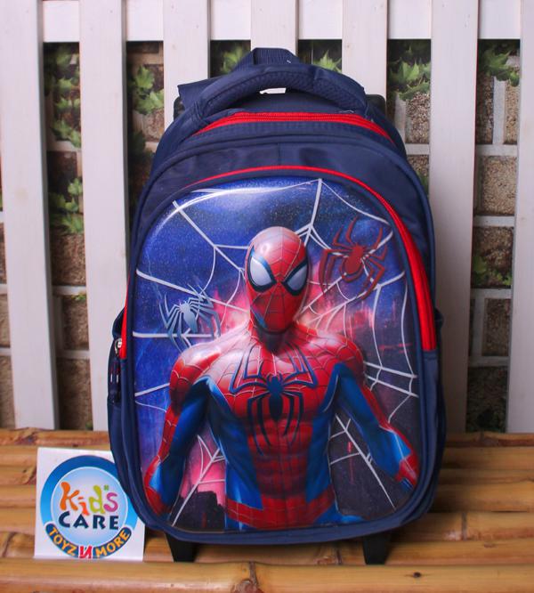 Spider Man Themed School Trolley Bag for Playgroup & Kindergarten (2512-13)