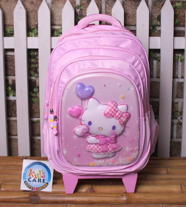 Hello Kitty Themed School Trolley Bag for Grade 3 to 5 (2515-17)