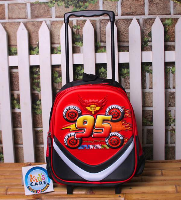 Mc Queen Cars School Bag Trolley For KG-1 & KG-2 (13020)