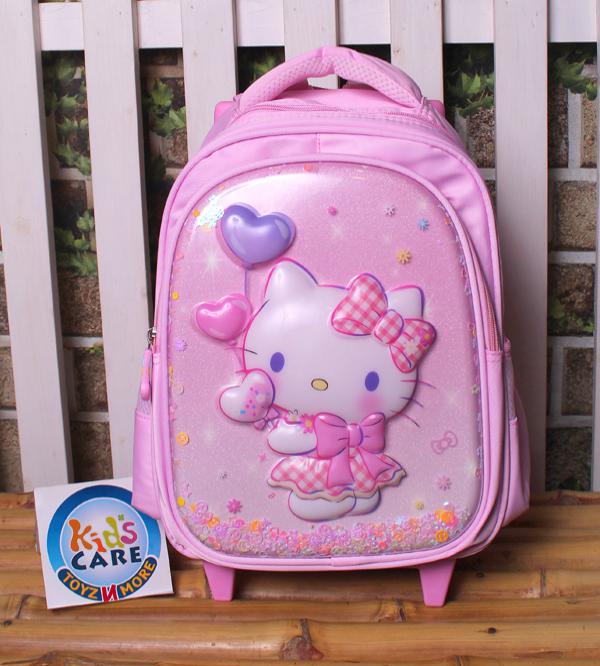 Hello Kitty Themed School Trolley Bag for Playgroup & Kindergarten (2512-13)