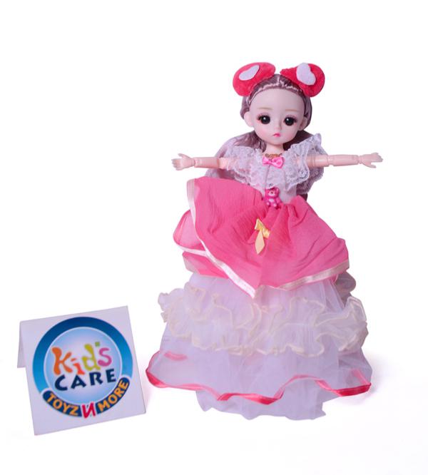 12-inch Adorable Bendable Doll With Beautiful Dress & Accessories (KC5775B)