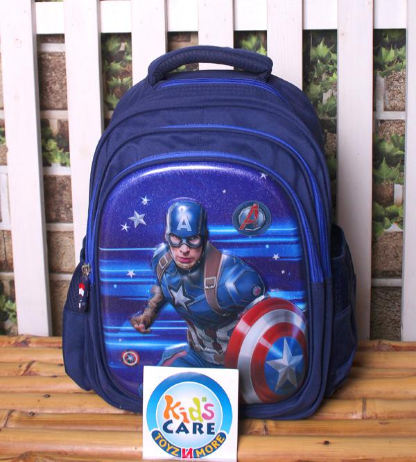 Captain America 3D School Bag for Grade 1 & 2 (2513-15)