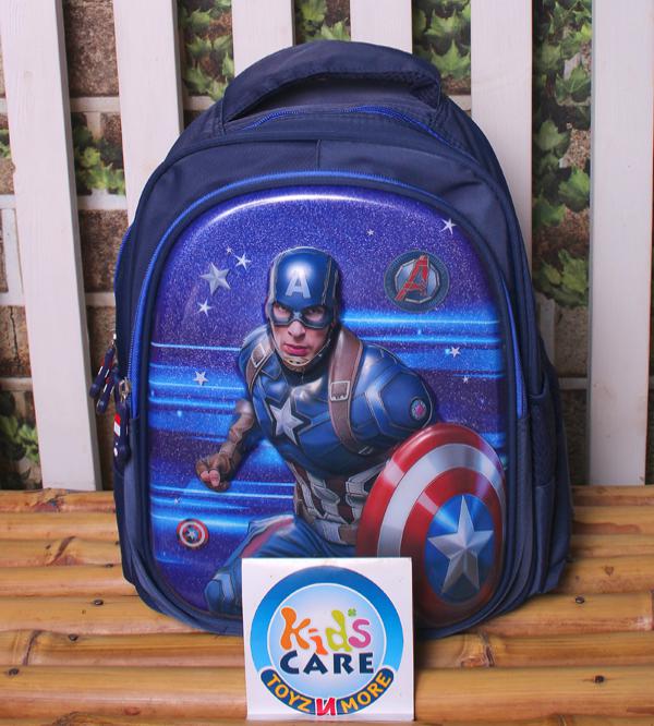 Captain America School Bag for Play Group and Kindergarten KG 1 & KG 2 (2512-13)