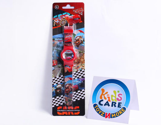 Mc Queen Cars Themed Wrist Watch For Kids (4354)