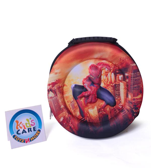 11-inch Round Shaped Spider Man Themed 3D Backpack (KC5779)