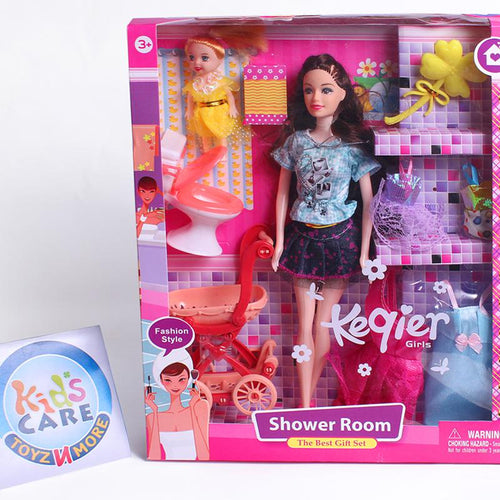 Load image into Gallery viewer, Bendable Doll WIth Baby and Accessories (68008E)
