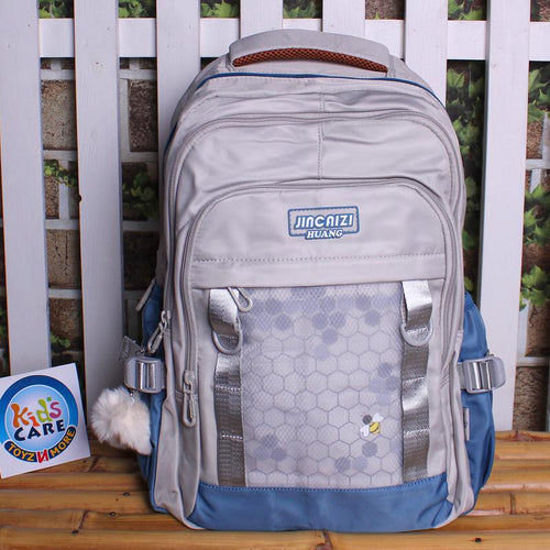 Load image into Gallery viewer, Jincaizi Premium Quality School Bag / Backpack for Grade 3 to 5 Grey (A9289#)
