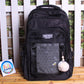 Jincaizi Premium Quality School Bag / Backpack for Grade 3 to 5 Black (A9289#)