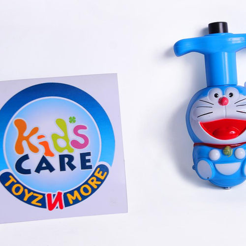 Load image into Gallery viewer, Doraemon Shaped Musical Lightning Flash Spinning Top Toy (8831)
