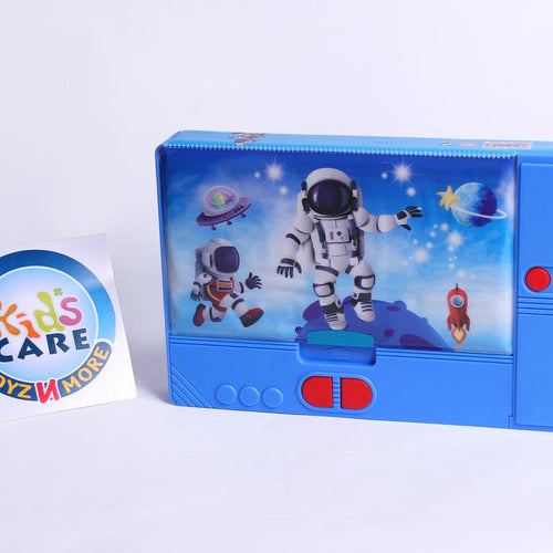 Load image into Gallery viewer, Outer Space World Themed Double Sided Magnetic Pencil Box With 6 Buttons (JC-2267)
