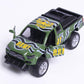 Die Cast Metallic Pull Back Openable Doors Camouflage Army Themed Model Jeep Toy (K147A)