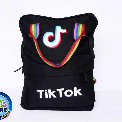 Load image into Gallery viewer, Tik Tok Stylish Bag / Travel Backpack for Girls Black (6601#)
