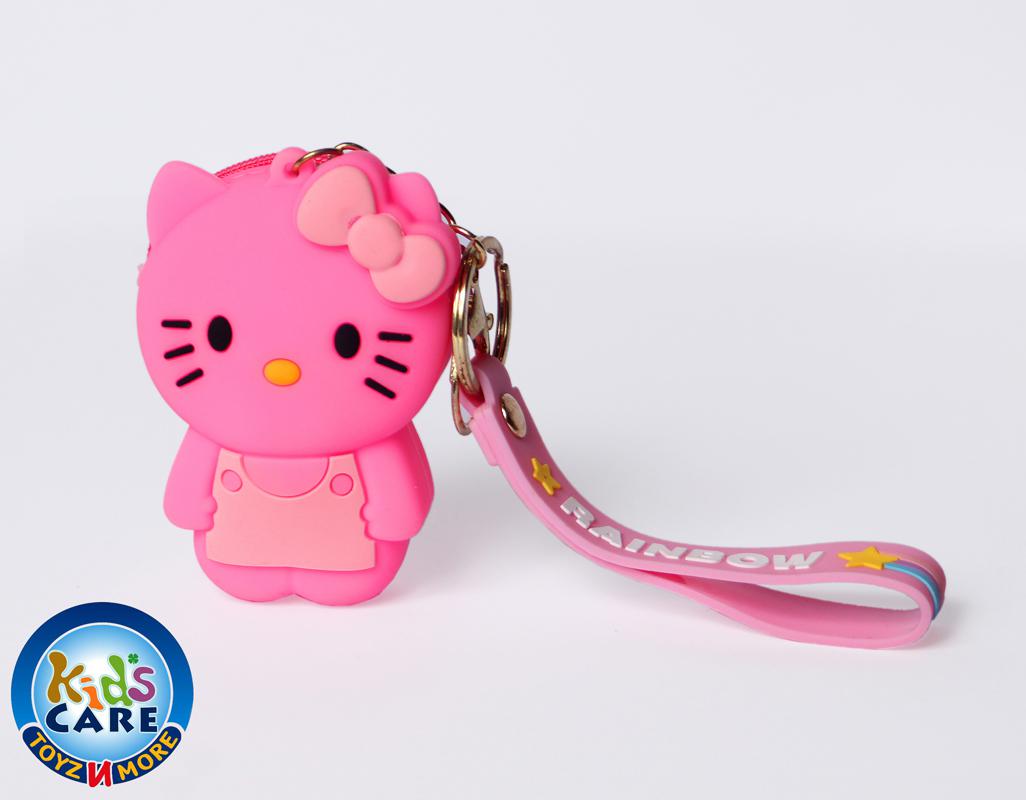 Hello Kitty Shaped Silicone Pouch Key Chain / Bag Hanging (KC5637A)