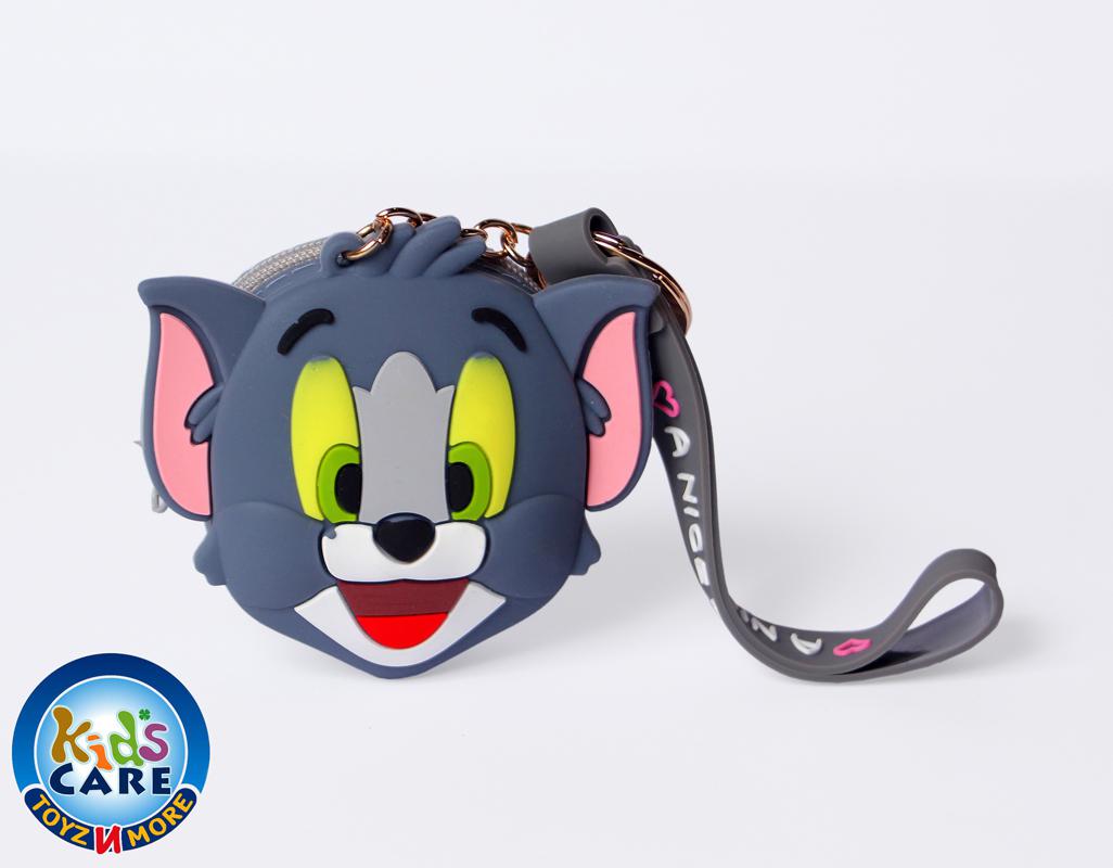 Cute Tom Shaped Silicone Pouch Key Chain / Bag Hanging (KC5637)