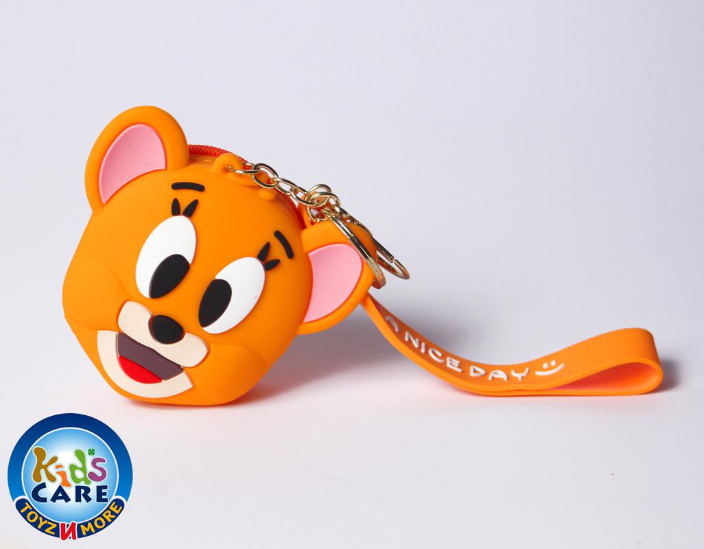 Cute Jerry Shaped Silicone Pouch Key Chain / Bag Hanging (KC5637)