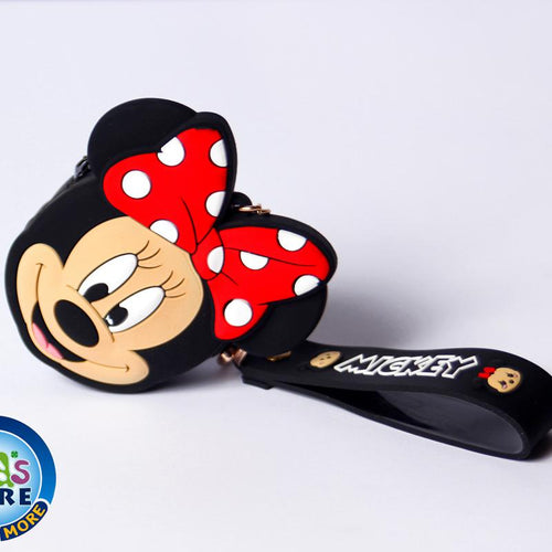 Load image into Gallery viewer, Minnie Mouse Shaped Silicone Pouch Key Chain / Bag Hanging (KC5637)
