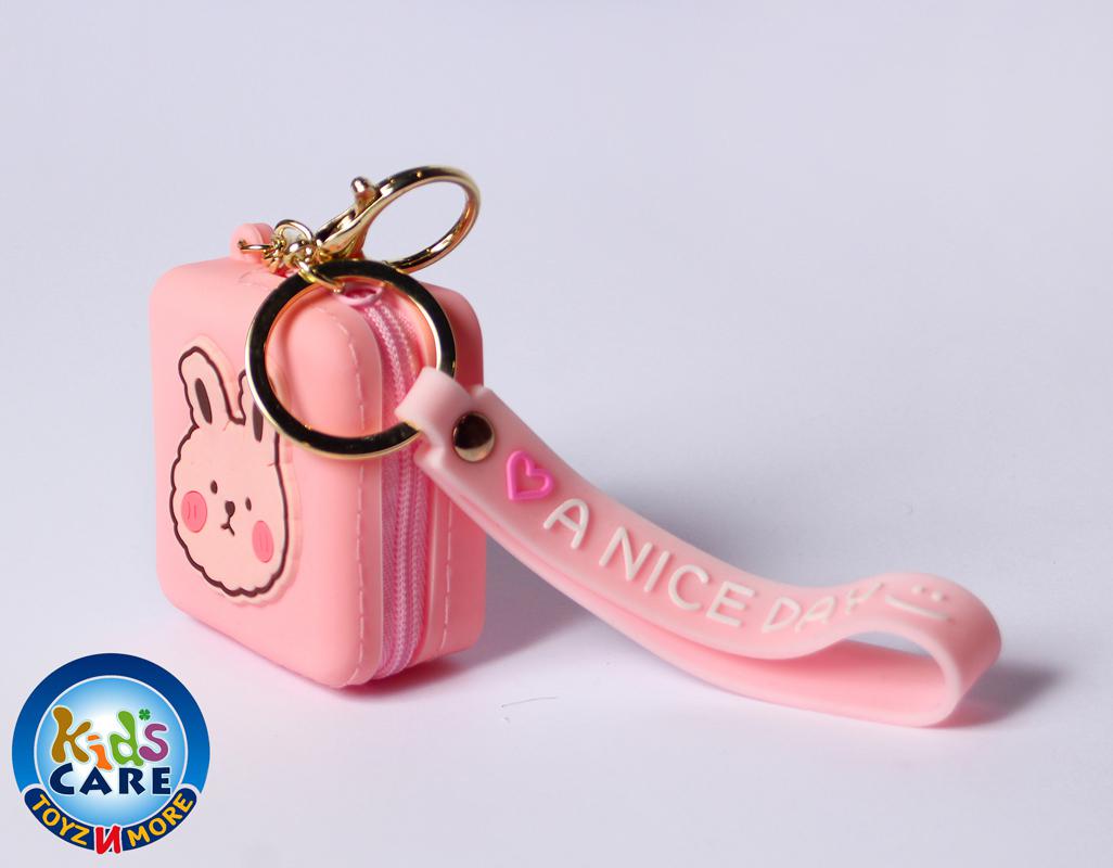 Cute Cartoon Themed Silicone Pouch Key Chain / Bag Hanging (KC5637)
