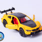 Alloy Flyback Sports Car Die Cast Model With Lights and Sound Yellow (KC5662F)