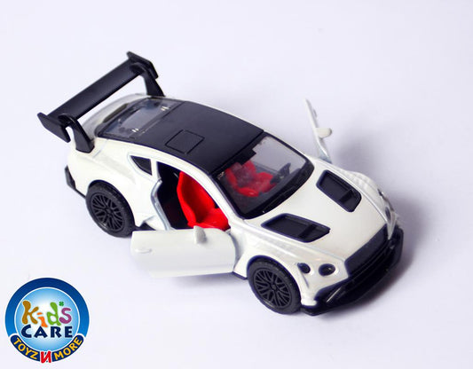 Bentley Continental GT3 Model Diecasts Toy With Lights and Sound White (KC5662K)