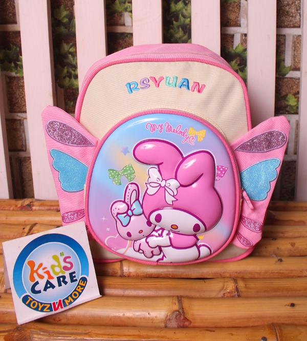 Adorable My Melody Kids Backpack for Playgroup & Travel - Durable & Washable (B-3K)