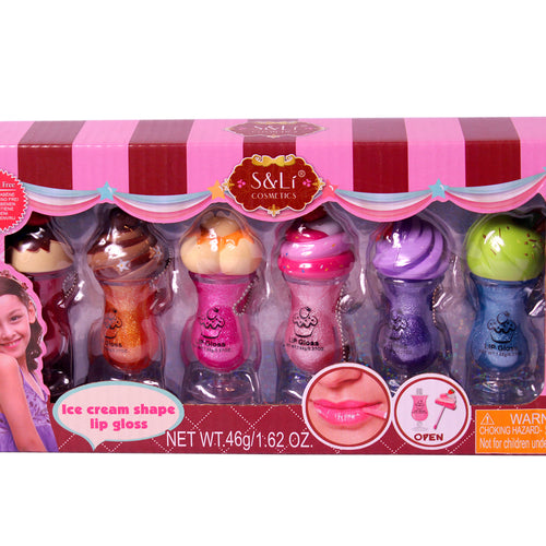 Load image into Gallery viewer, Pack of 6 Ice Cream Shaped Lip Gloss Set (FX770-11C)
