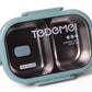 Tedemei Two Compartment Stainless Steel Lunch Box 850 ml Green (6721)