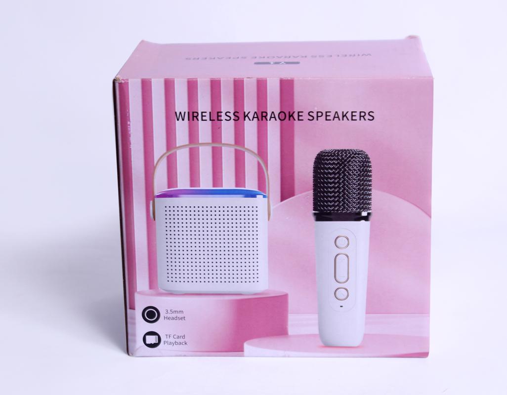 Kids Karaoke Microphone with Voice Changer – Rechargeable Bluetooth Speaker