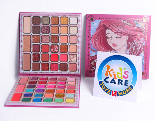 Bloom Time 60+6 Color Eye Shadow & Face Palette Makeup Kit for Kids (IG-2994)