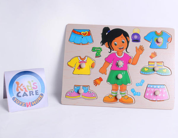 Wooden Dress Puzzle Board (KC5706)