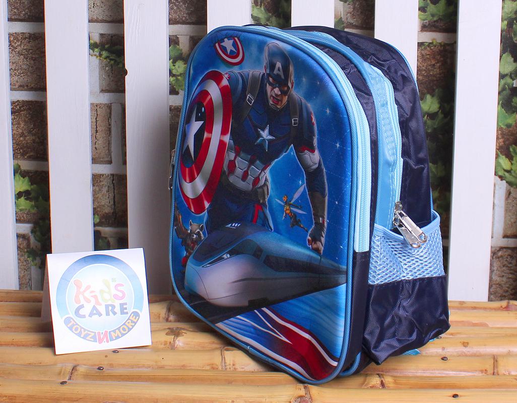 Captain America Themed School Bag For KG-1 & KG-2 (KC5274)
