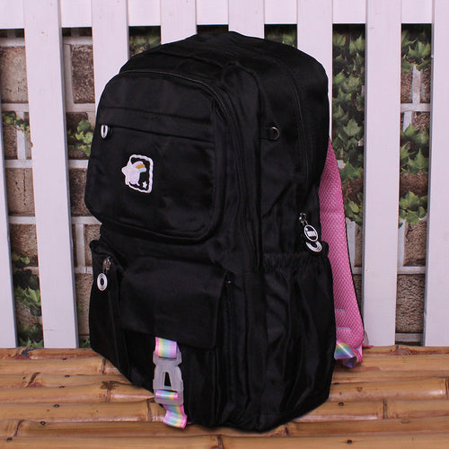 Load image into Gallery viewer, Stylish School Bag / Travel Backpack for Girls Black (KC5617)
