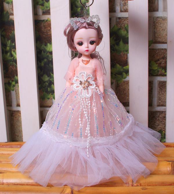 12-inch Adorable Bendable Doll With Beautiful Dress & Accessories (KC5775C)