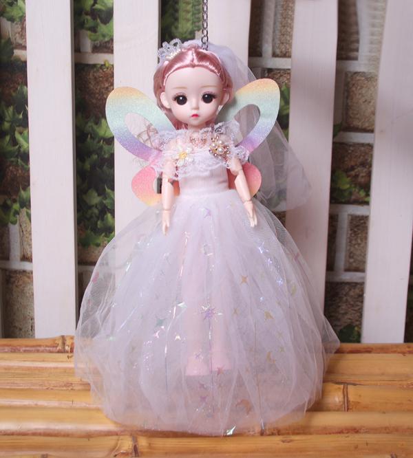 12-inch Adorable Bendable Doll With Beautiful Dress, Wings & Accessories (KC5775D)