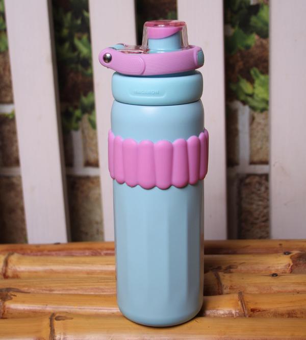 Mchen 550ml Thermal Metallic Stainless Steel Water Bottle- Blue (MC-2402-550)