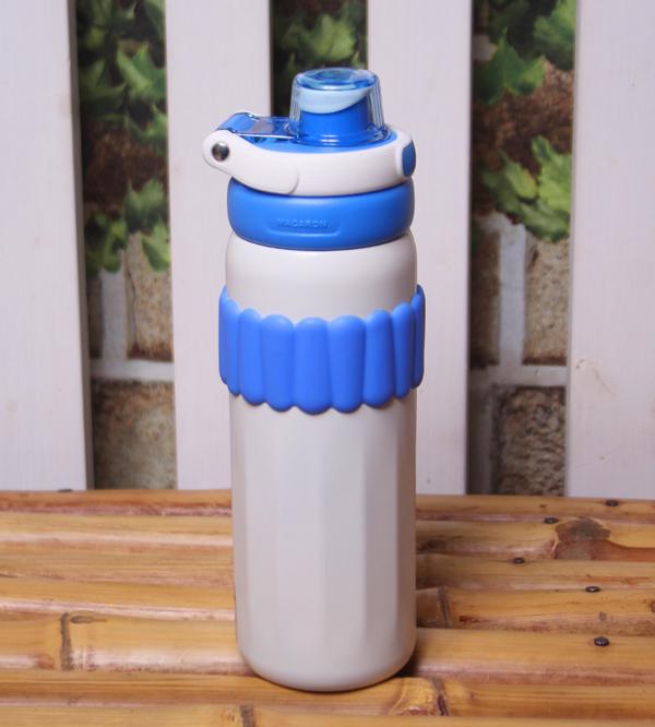 Mchen 550ml Thermal Metallic Stainless Steel Water Bottle - White (MC-2402-550)