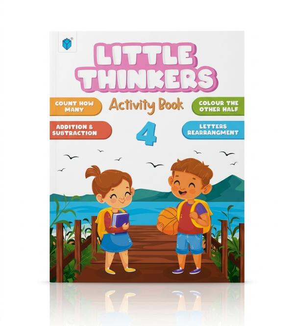 Little Thinkers Activity Book 4 – 30 Pages Educational Workbook for Ki ...