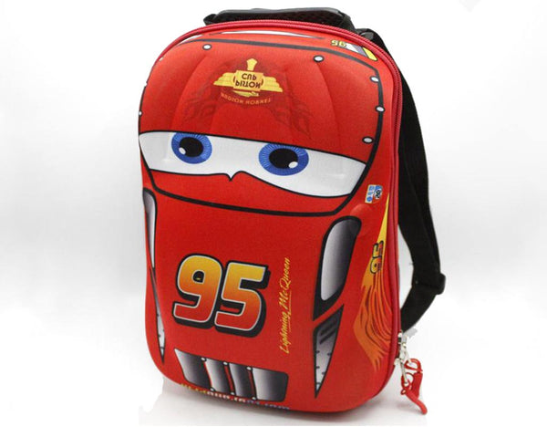 Cars Red Backpack School Bag 13 Inches For KG-1 And KG-2 (KC5203)