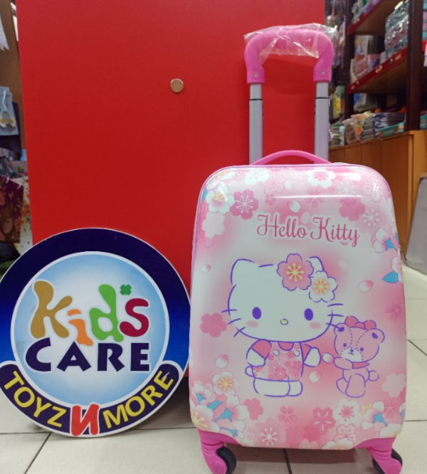 Kids Travel Suitcase – Hello Kitty Theme | Lightweight & Durable 4-Wheel Trolley Bag for Children
