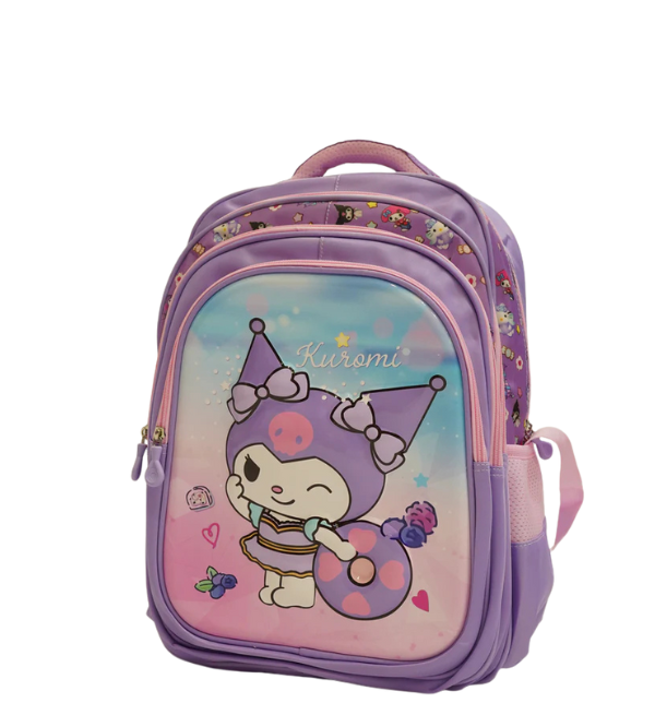 Kuromi 3D School Bag for Girls – Trendy, Spacious & Durable – Grades 3 to 6 (2388)