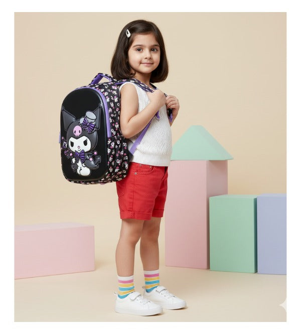 Kuromi 3D School Bag – 15 Inch | Durable & Cute Backpack for Girls | Grade 1–2 (SMG-145)