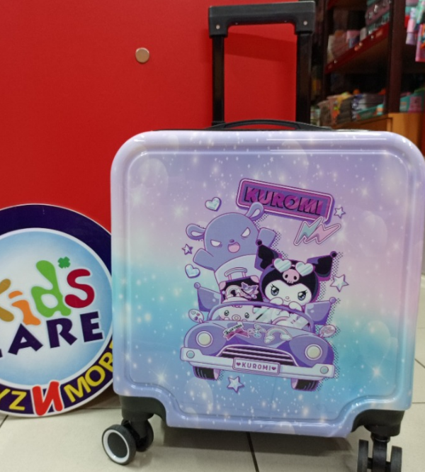 Kuromi Kids Travel Suitcase with Number Lock – Durable & Lightweight 4-Wheel Trolley Bag