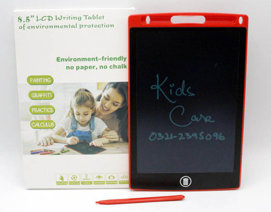 LCD Writing Tablet 8.5 inches Multicolor Red