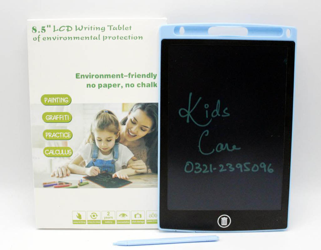 LCD Writing Tablet 8.5 inches Multicolor Blue – Kids Care