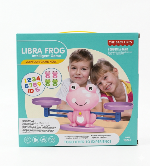 Libra Frog Intelligent Math Balance Game for Toddlers with Counting Nu ...