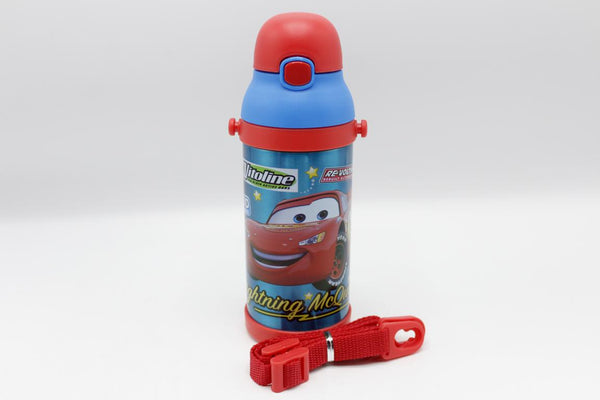 Mc Queen Cars Blue Thermal Metallic Water Bottle (MT-350)